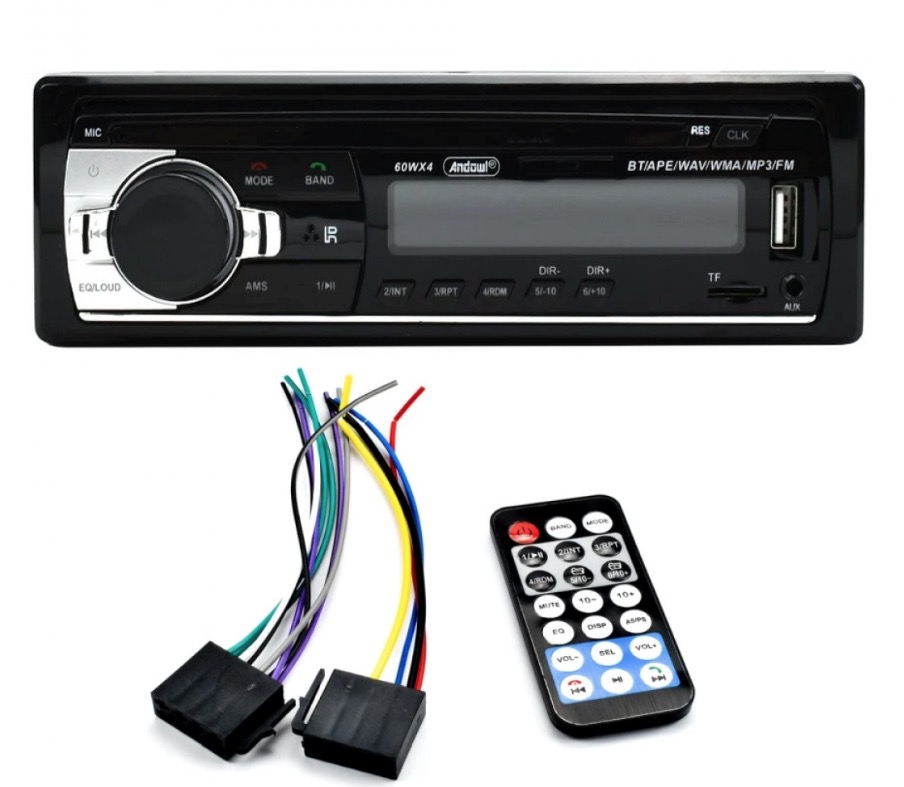 Player auto MP3 Andowl CA001B radio BT USB SD AUX FM telecomanda